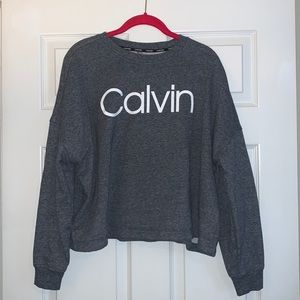 Calvin Klein slightly cropped crew neck